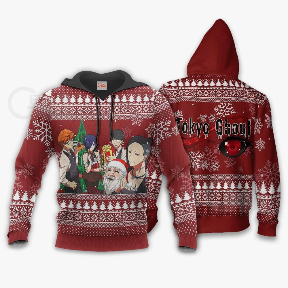 Tokyo Ghoul Sweater: Tokyo Ghoul Character Xmas 3 Tokyo Ghoul Sweater: Tokyo Ghoul Character Xmas - Image 3
