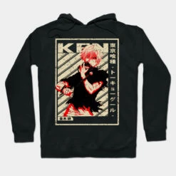 Tokyo Ghoul Hoodie Merch: Vintage Design Kaneki Tokyo Ghoul Hoodie