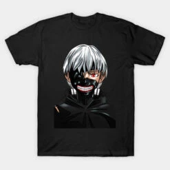 Tokyo Ghoul Shirt Merch: Kaneki White Hair Half Ghoul Shirt