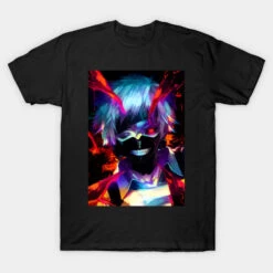 Tokyo Ghoul Shirt – Neon Ghoul Face TP152
