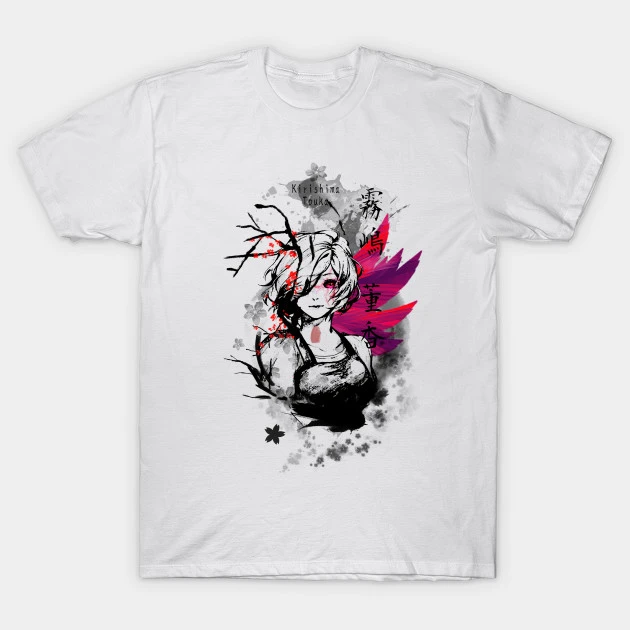 Tokyo Ghoul Shirt – Ink Kirishima Sakura Dawn TP152 1 Tokyo Ghoul Shirt – Ink Kirishima Sakura Dawn TP152