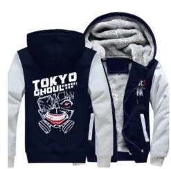 Tokyo Ghoul Jacket Merch: Kaneki Hoodie Jacket 7 Tokyo Ghoul Jacket Merch: Kaneki Hoodie Jacket -Tokyo Ghoul Store Anime Tokyo Ghoul Ken Kaneki cosply Thicken Hoodie Printed Zip Up Jacket Winter Sweatshirts Coat Long 3