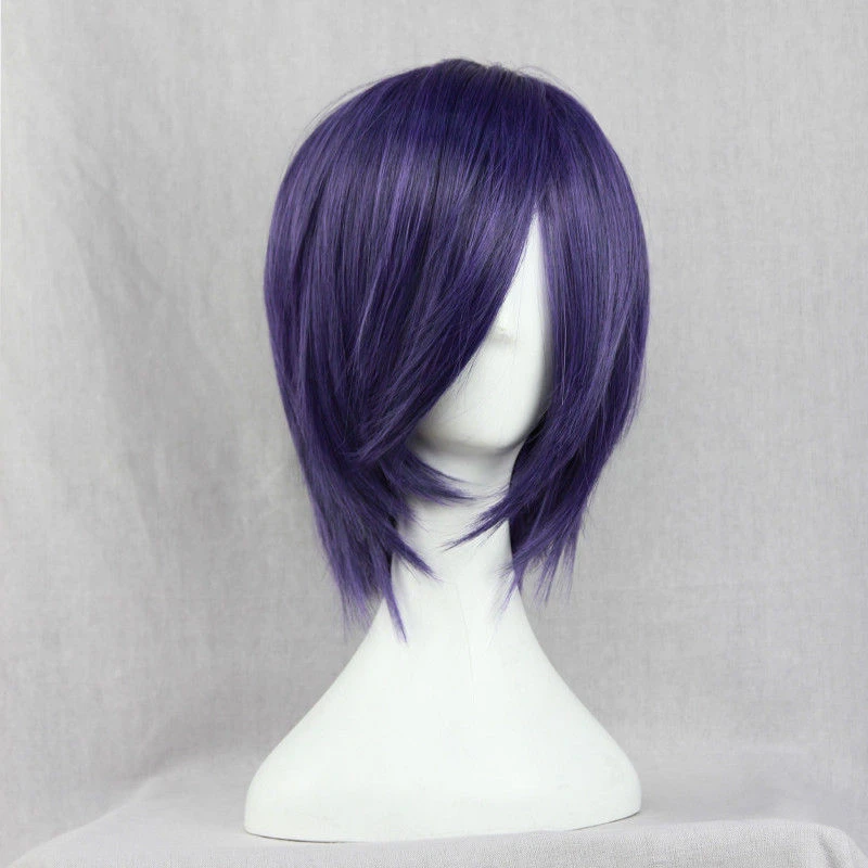 Tokyo Ghoul Cosplay Merch: Touka Kirishima Short Purple Hair Wig 2 Tokyo Ghoul Cosplay Merch: Touka Kirishima Short Purple Hair Wig - Image 2