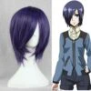 Tokyo Ghoul Cosplay Merch: Touka Kirishima Short Purple Hair Wig