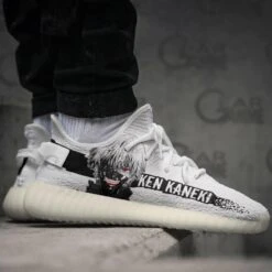 Tokyo Ghoul Shoes Merch: Ken Kaneki Yeezy Shoes -Tokyo Ghoul Store Ken Kaneki tokyo ghoul yeezy tt10 gearanime 3
