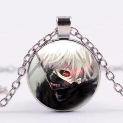 Tokyo Ghoul Necklace – Anime Tokyo Ghoul Accessories -Tokyo Ghoul Store Popular Anime Tokyo Ghoul Necklace Ken Kaneki Mask Figure Glass Art Photo Pendant Necklace Cosplay Women 4.jpg 640x640 4