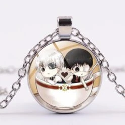 Tokyo Ghoul Necklace – Anime Tokyo Ghoul Accessories -Tokyo Ghoul Store Popular Anime Tokyo Ghoul Necklace Ken Kaneki Mask Figure Glass Art Photo Pendant Necklace Cosplay Women 9.jpg 640x640 9