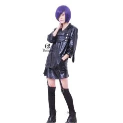 Tokyo Ghoul Cosplay Merch: Touka Kirishima Full Cosplay Outfit -Tokyo Ghoul Store Rolecos Japanese Anime Cosplay Tokyo Ghoul Cosplay Costume Kaneki Ken Kirishima Touka PU Costume Set 2