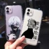 Soft Clear Phone Case For IPhone – Japanese Anime Tokyo Ghoul Case