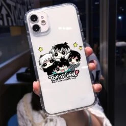 Soft Clear Phone Case For IPhone – Japanese Anime Tokyo Ghoul Case -Tokyo Ghoul Store Soft Clear Shockproof Phone Case for IPhone 13 XR X XS 12 11 Pro Max 7 5.jpg 640x640 5