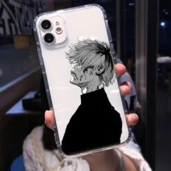 Soft Clear Phone Case For IPhone – Japanese Anime Tokyo Ghoul Case -Tokyo Ghoul Store Soft Clear Shockproof Phone Case for IPhone 13 XR X XS 12 11 Pro Max 7 6.jpg 640x640 6