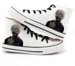 Tokyo Ghoul Shoes Merch: Kaneki One-Eyed Ghoul High Top Converse