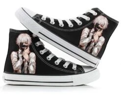 Tokyo Ghoul Shoes Merch: Kaneki White Hair Ghoul High Top Converse