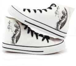 Tokyo Ghoul Shoes Merch: Kaneki Tokyo Ghoul Adventure High Top Converse