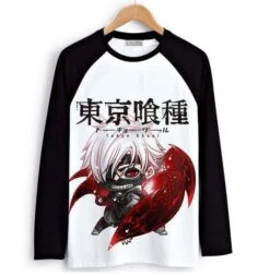 Tokyo Ghoul Long Sleeve T-Shirts| Men & Women – 6 Designs -Tokyo Ghoul Store Tokyo Ghoul Long Sleeve T Shirt 1
