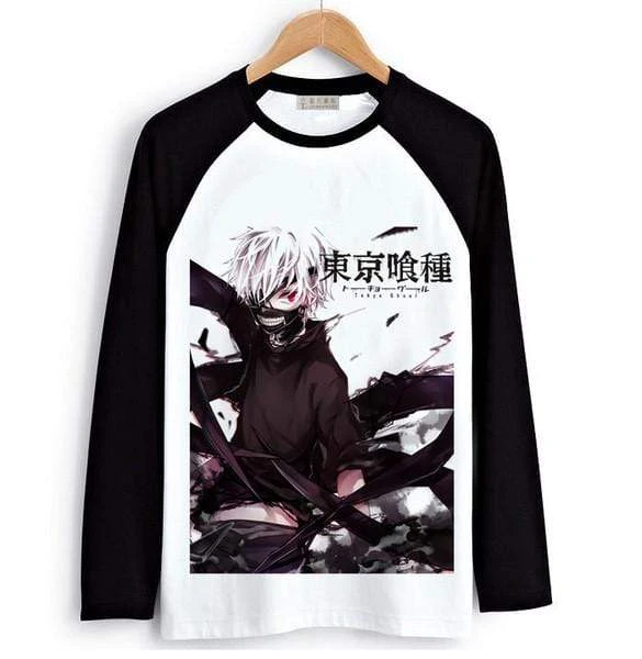Tokyo Ghoul Long Sleeve T-Shirts| Men & Women – 6 Designs | B 3 Tokyo Ghoul Long Sleeve T-Shirts| Men & Women – 6 Designs | B - Image 3