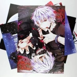 Tokyo Ghoul Poster Merch: Ken Kaneki 4 Pieces Posters Collection