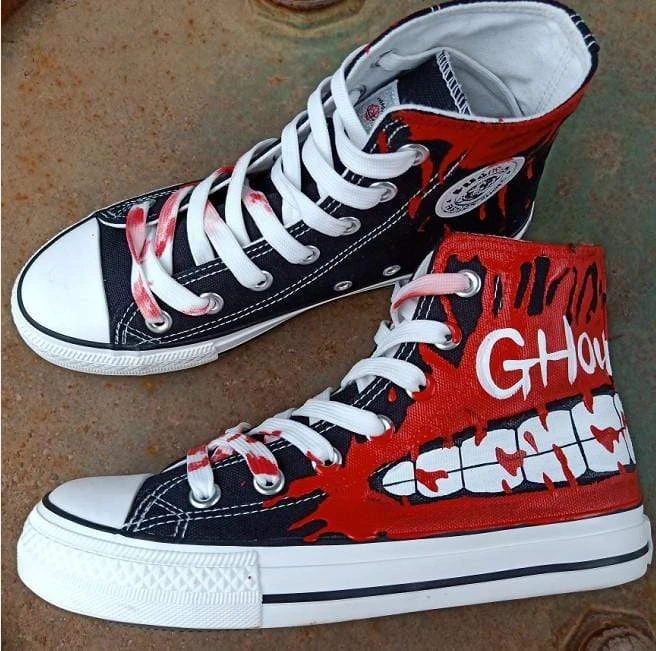 Tokyo Ghoul Shoes Merch: High Top Canvas Tokyo Ghoul Shoes 4 Tokyo Ghoul Shoes Merch: High Top Canvas Tokyo Ghoul Shoes - Image 4