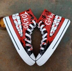 Tokyo Ghoul Shoes Merch: High Top Canvas Tokyo Ghoul Shoes