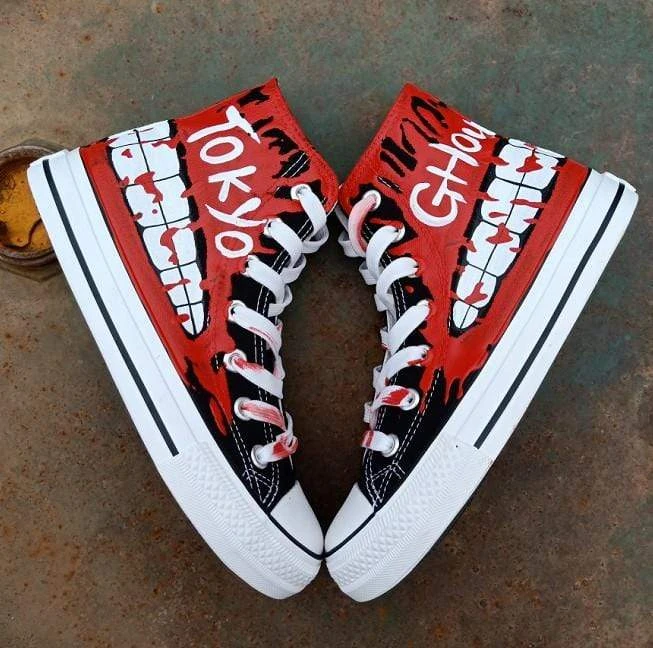 Tokyo Ghoul Shoes Merch: High Top Canvas Tokyo Ghoul Shoes 1 Tokyo Ghoul Shoes Merch: High Top Canvas Tokyo Ghoul Shoes