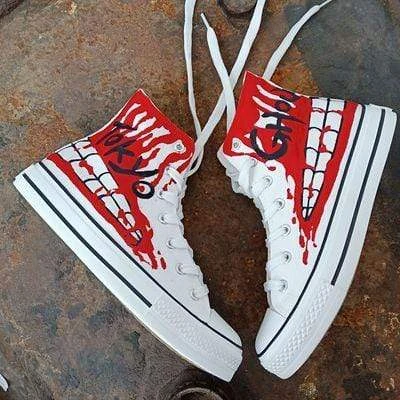 Tokyo Ghoul Shoes Merch: High Top Canvas Tokyo Ghoul Shoes 2 Tokyo Ghoul Shoes Merch: High Top Canvas Tokyo Ghoul Shoes - Image 2