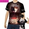 Tokyo Ghoul Double Side Print Milk Silk Fabric T-Shirt
