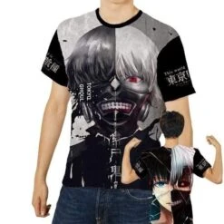 Tokyo Ghoul Double Side Print Milk Silk Fabric T-Shirt |2