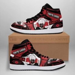 Tokyo Ghoul Shoes Merch: Ken Kaneki Jordan Sneakers No.1