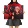 Tokyo Ghoul Poster Merch: One-Eyed Ghoul Kaneki Ken Vintage Kraft Paper