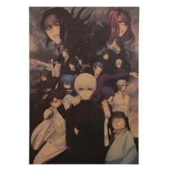 Tokyo Ghoul Poster Merch: Tokyo Ghoul’s Character Vintage Kraft Paper Poster -Tokyo Ghoul Store product image 1643473419