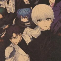 Tokyo Ghoul Poster Merch: Tokyo Ghoul’s Character Vintage Kraft Paper Poster -Tokyo Ghoul Store product image 1643473422