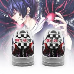 Tokyo Ghoul Shoes Merch: Ayato Air Force Shoes -Tokyo Ghoul Store tokyo ghoul ayato air force sneakers custom checkerboard shoes anime gearanime 3