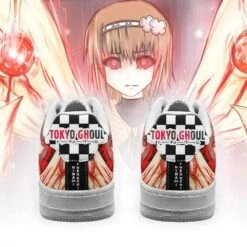 Tokyo Ghoul Shoes Merch: Hinami Air Force Shoes 5 Tokyo Ghoul Shoes Merch: Hinami Air Force Shoes -Tokyo Ghoul Store tokyo ghoul hinami air force sneakers custom checkerboard shoes anime gearanime 3