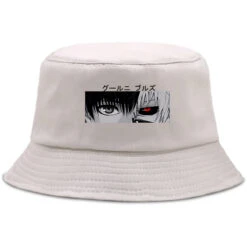 Tokyo Ghoul Kaneki Printed Hat – Ken Eyes Panama Bucket Hat -Tokyo Ghoul Store tokyo ghoul kaneki ken eyes anime print summer hat women men panama bucket hat cap the design flat visor harajuku fisherman hat 1