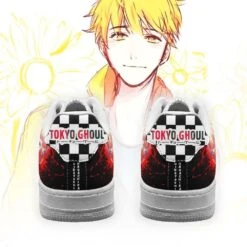 Tokyo Ghoul Shoes Merch: Hide Nagachika Air Force Shoes -Tokyo Ghoul Store tokyo ghoul nagachika air force sneakers custom checkerboard shoes anime gearanime 3