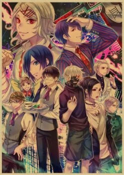 Tokyo Ghoul Poster Merch: Tokyo Ghoul Season 2 Retro Poster