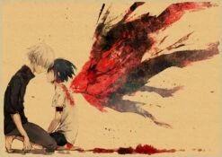 Tokyo Ghoul Poster Merch: Kaneki And Touka Retro Poster