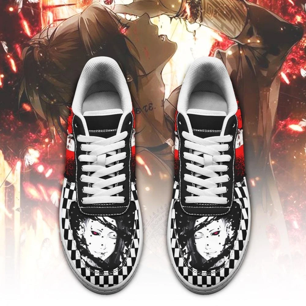 Tokyo Ghoul Shoes Merch: Uta Air Force Shoes 2 Tokyo Ghoul Shoes Merch: Uta Air Force Shoes - Image 2
